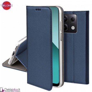 Telone dirbtinos odos dėklas - mėlynas (Xiaomi Redmi Note 13 Pro 5G/Poco X6 5G)